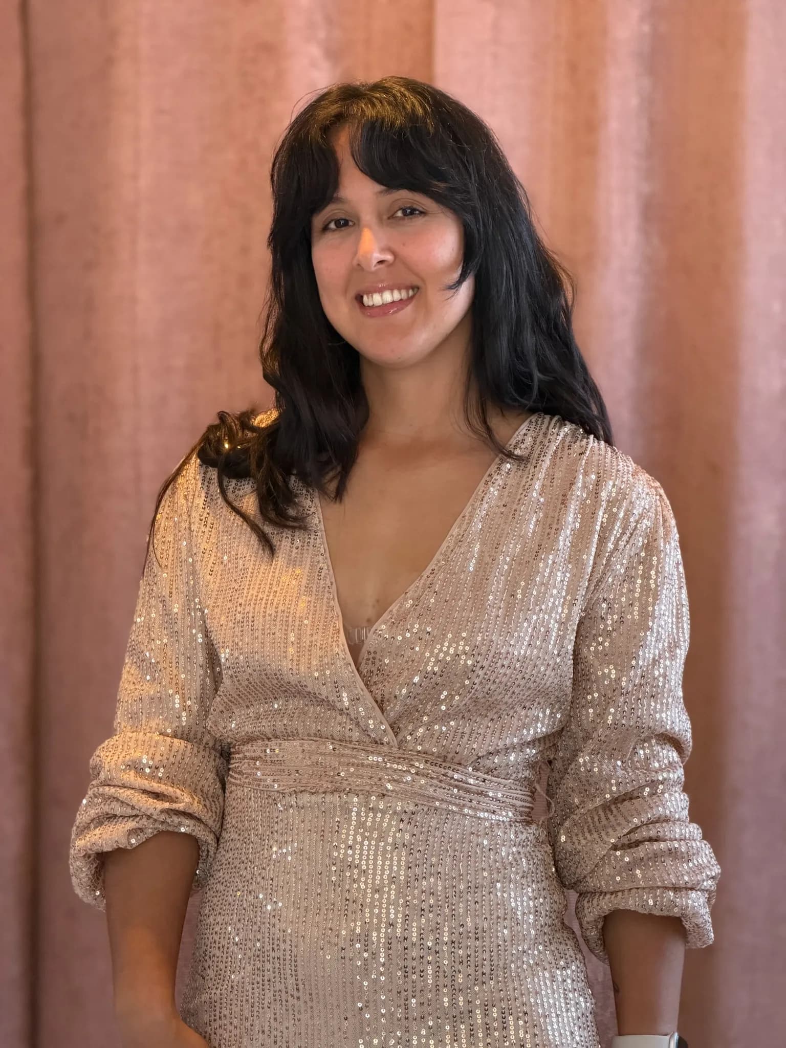 Vestido corto con mangas-026 - Imagen 1