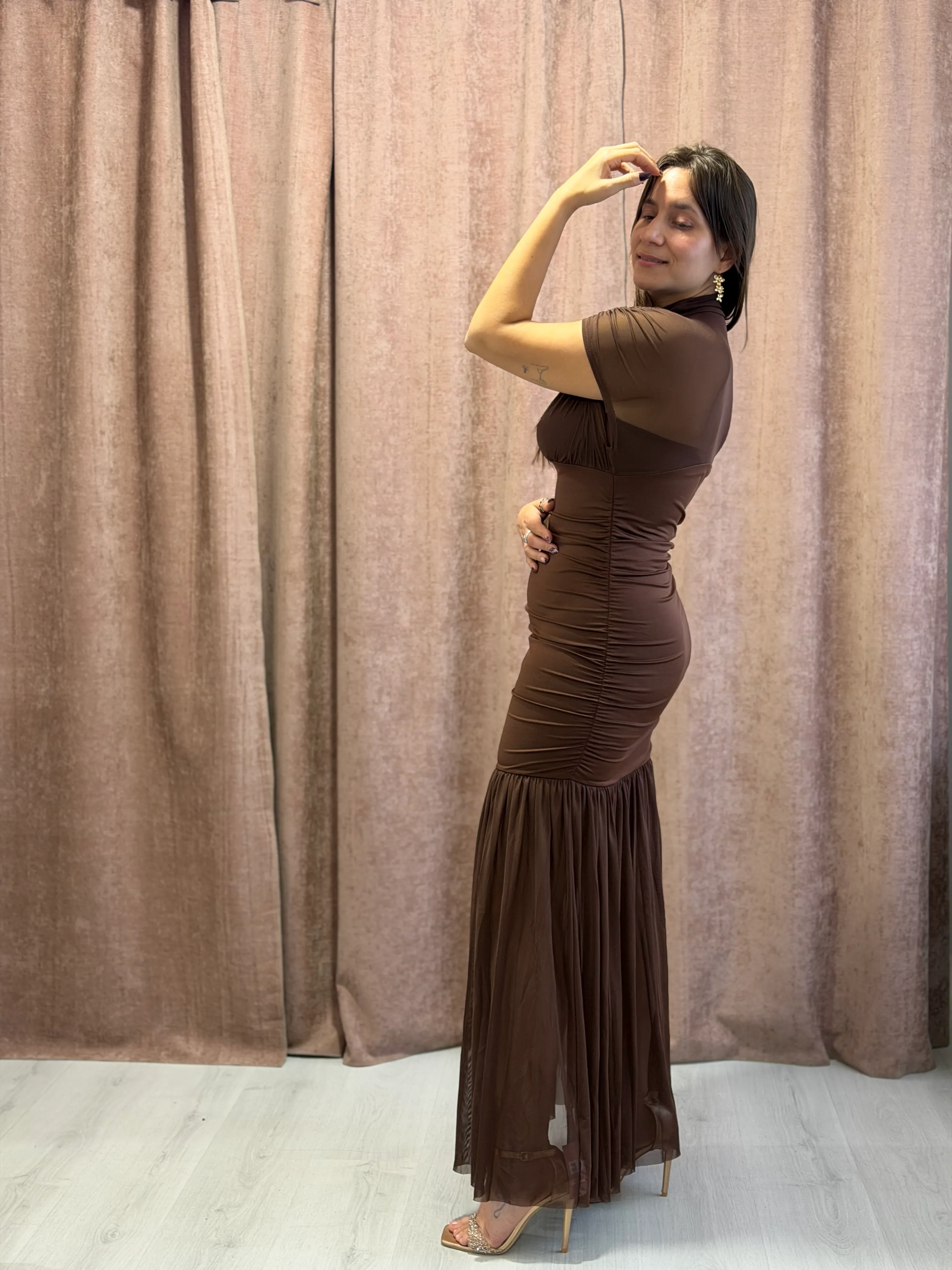 Vestido Cuello Tul - 126 - Imagen 5