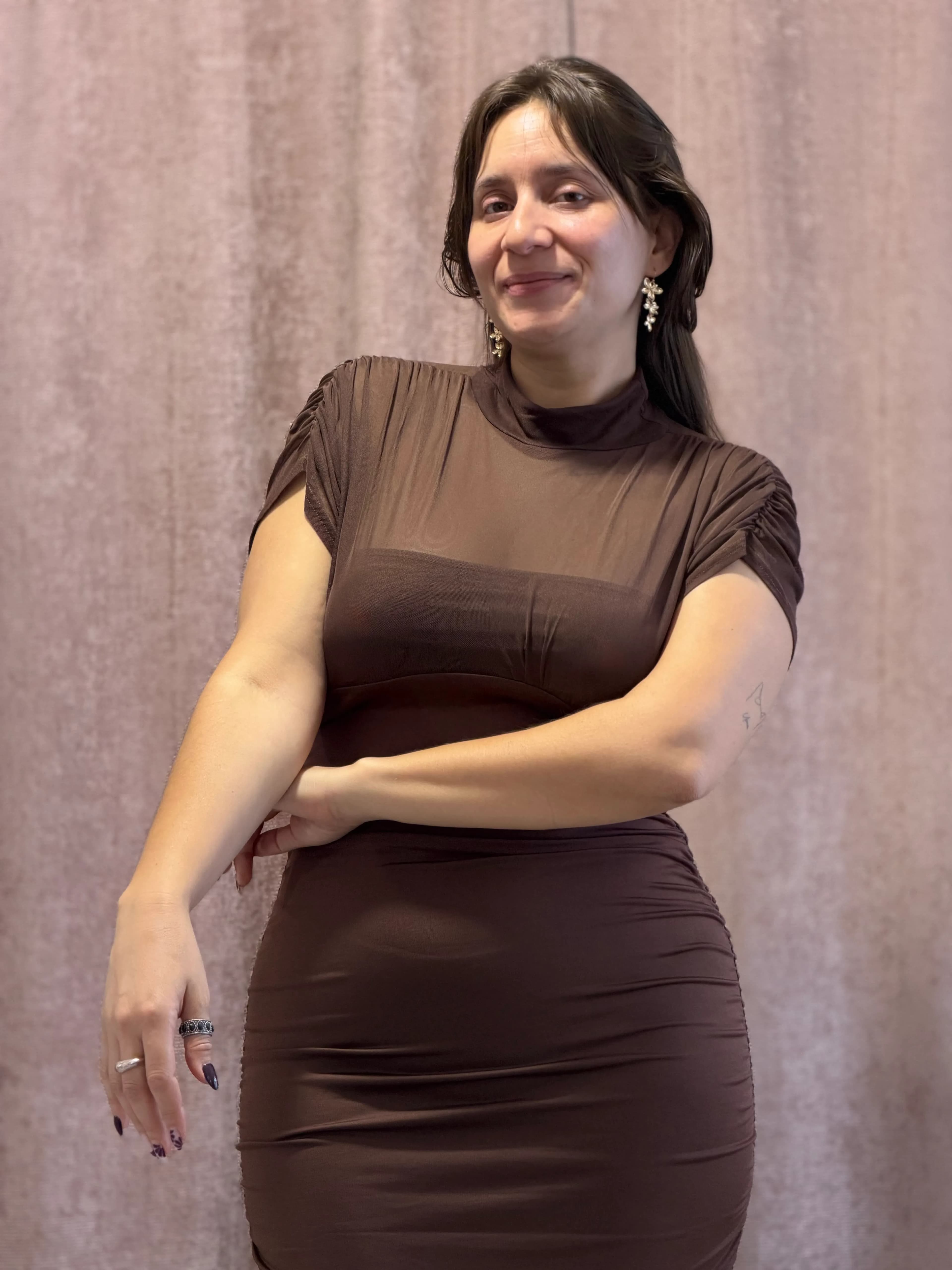 Vestido Cuello Tul - 126 - Imagen 2